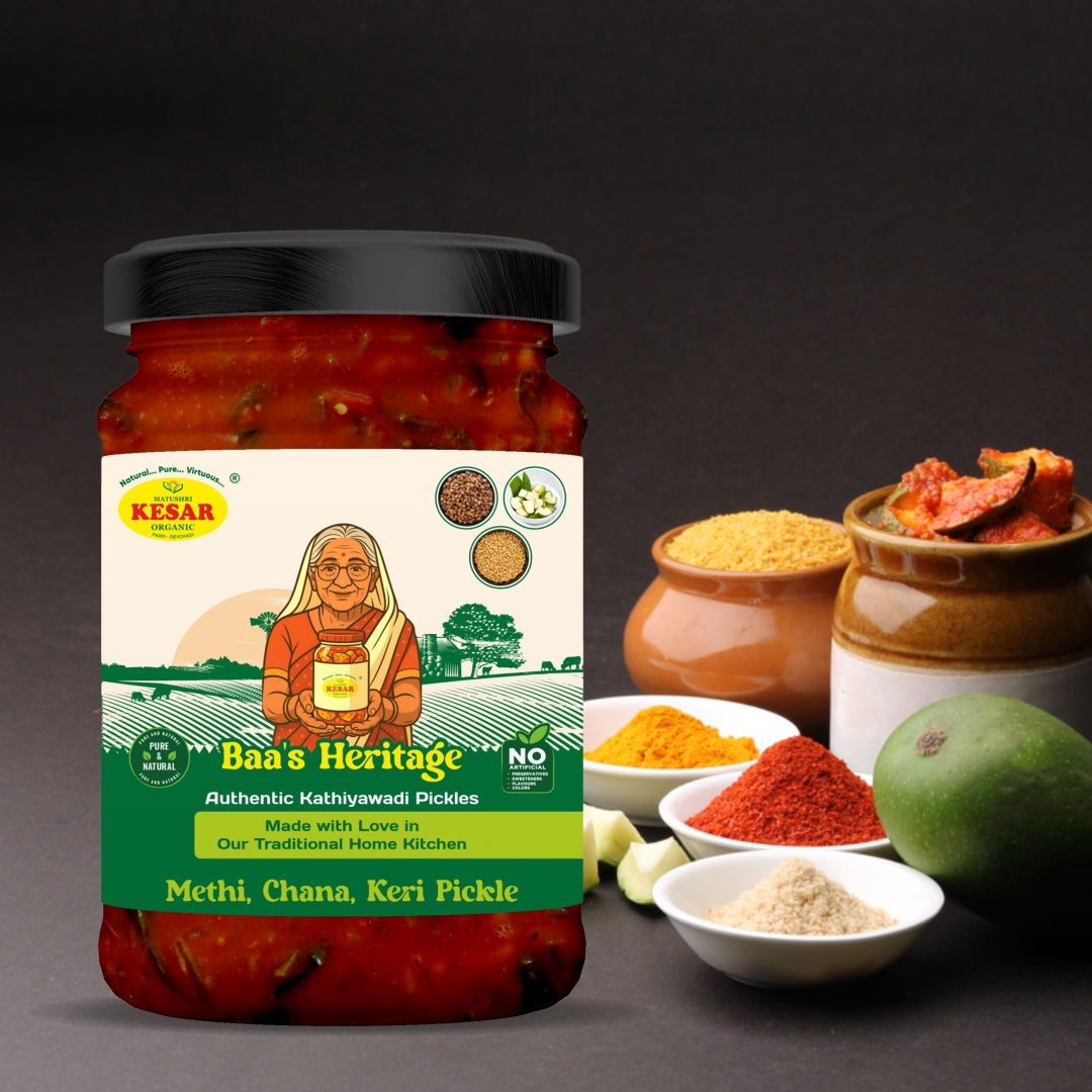 Methi, Chana, Keri Pickle