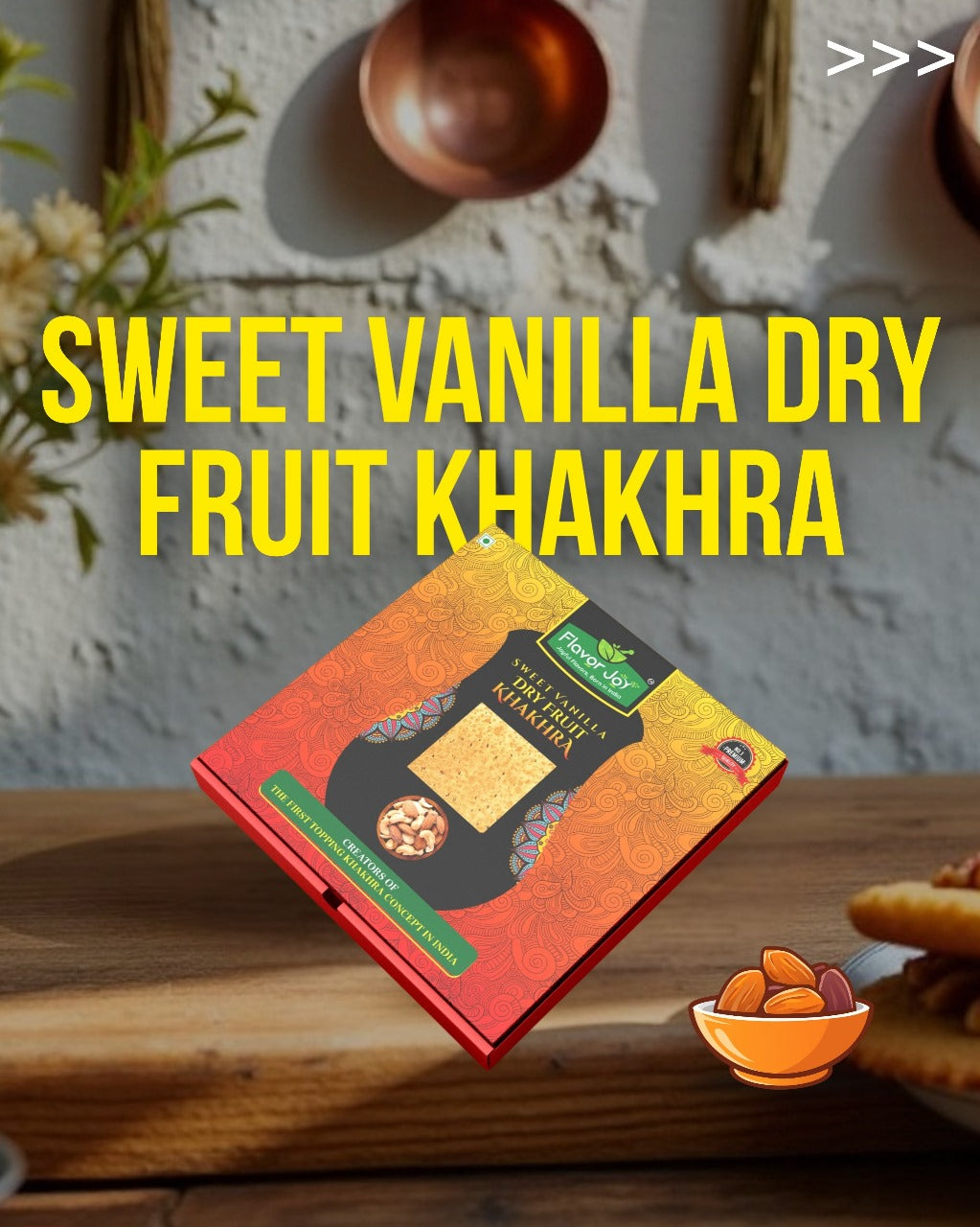 Sweet Vanilla Dry Fruit Khakhra
