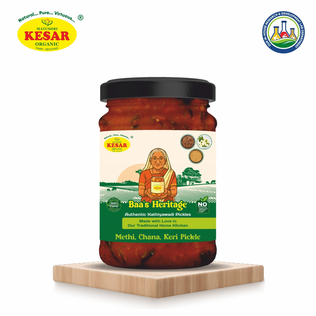 Methi, Chana, Keri Pickle